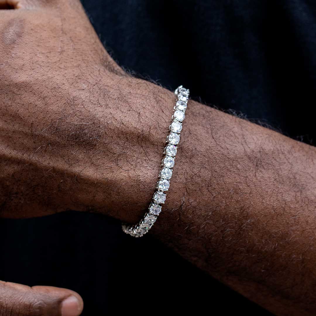 5mm Tennis Bracelet in 18K White Gold