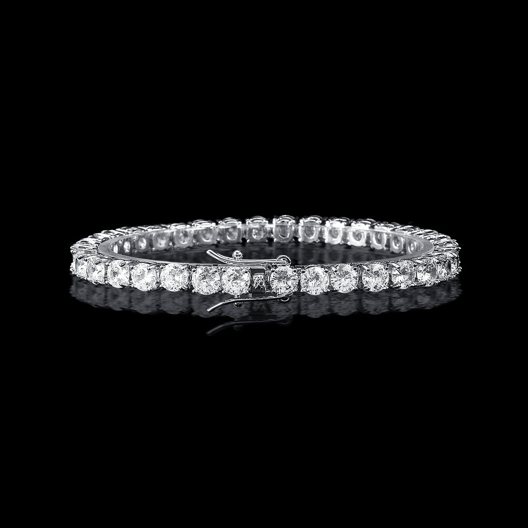 5mm Tennis Bracelet in 18K White Gold